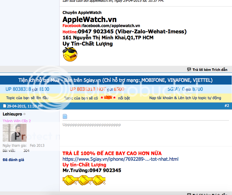 applewatch.vn, lehieupro số đt 0947902345,0909599892 bán hàng dựng, kém chất lượng... - 9