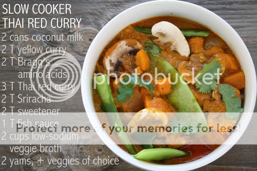 slow cooker thai red curry