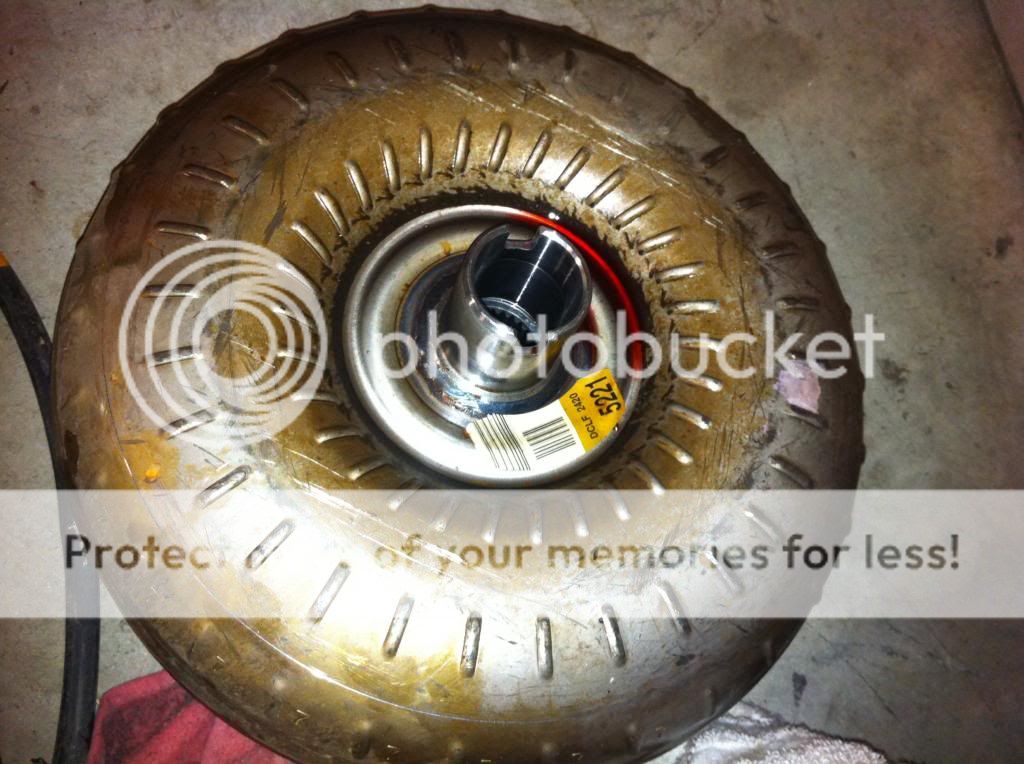 torque converter is hitting the bell housing/bottom of the pump S10